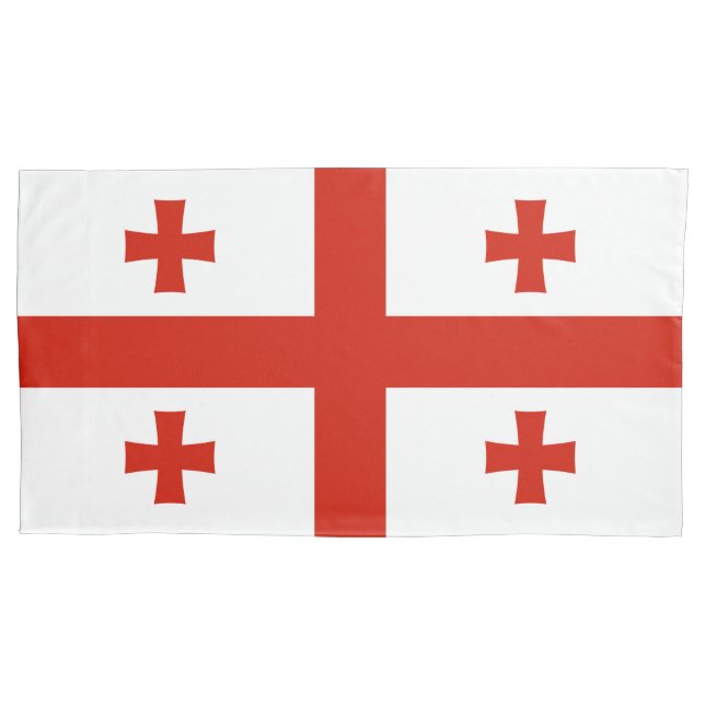 Housse D'oreillers Drapeau de Géorgie (devant)