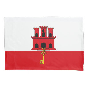 Housse D'oreillers Drapeau de Gibraltar