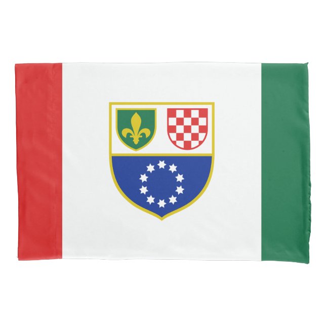 Housse D'oreillers Drapeau de la Fédération de Bosnie-Herzégovine (devant)