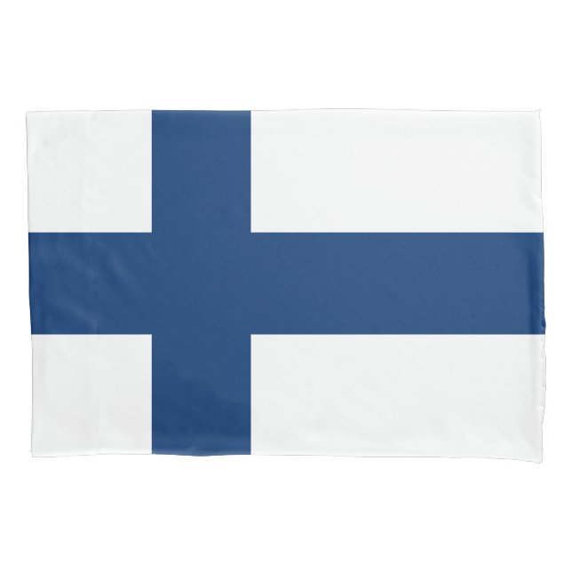 Housse D'oreillers Drapeau de la Finlande (devant)