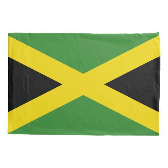 Housse D'oreillers Drapeau de la Jamaïque (Dos)