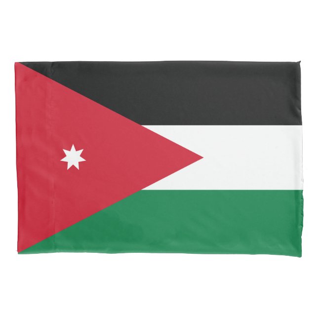 Housse D'oreillers Drapeau de la Jordanie (devant)