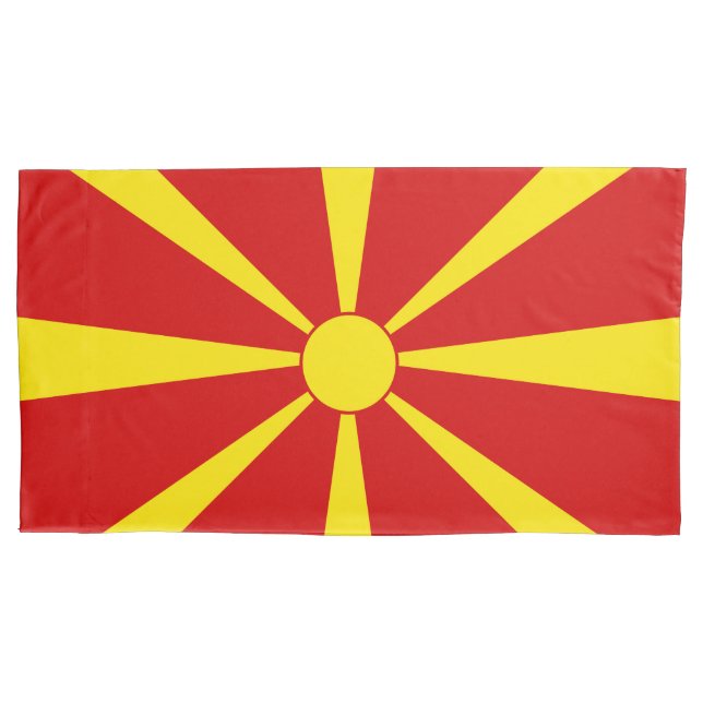 Housse D'oreillers Drapeau de la Macédoine du Nord (devant)