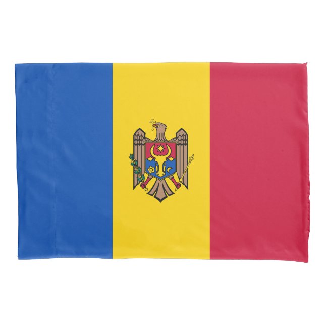 Housse D'oreillers Drapeau de la Moldavie (devant)