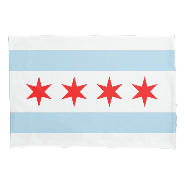 Housse D'oreillers Drapeau de la ville de Chicago (Illinois) (devant)