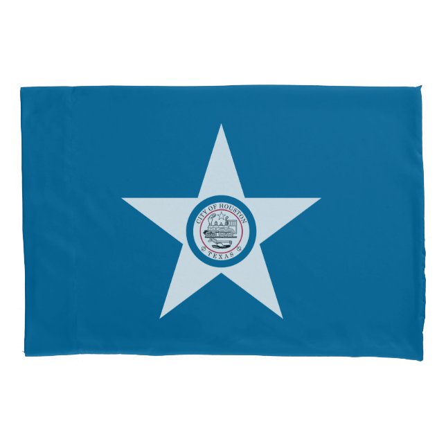 Housse D'oreillers Drapeau de la ville de Houston, Texas Coussin Coqu (devant)