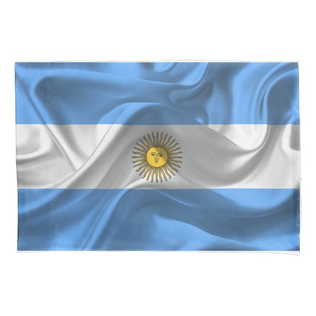 Housse D'oreillers Drapeau de l'Argentine (devant)
