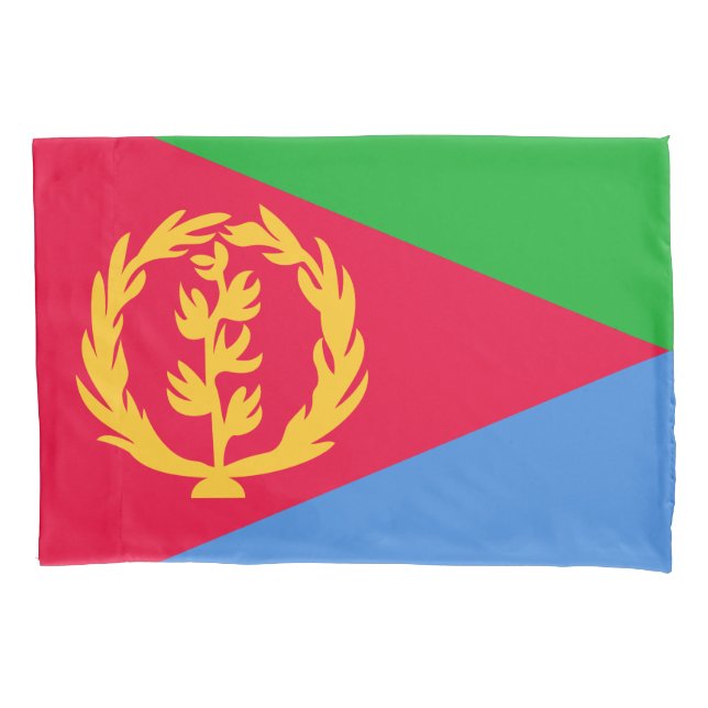 Housse D'oreillers Drapeau de l'Érythrée (devant)