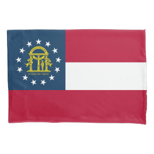 Housse D'oreillers Drapeau de l'État de Géorgie