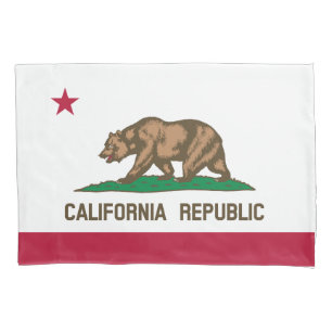 Housse D'oreillers Drapeau de l'État de la République de Californie