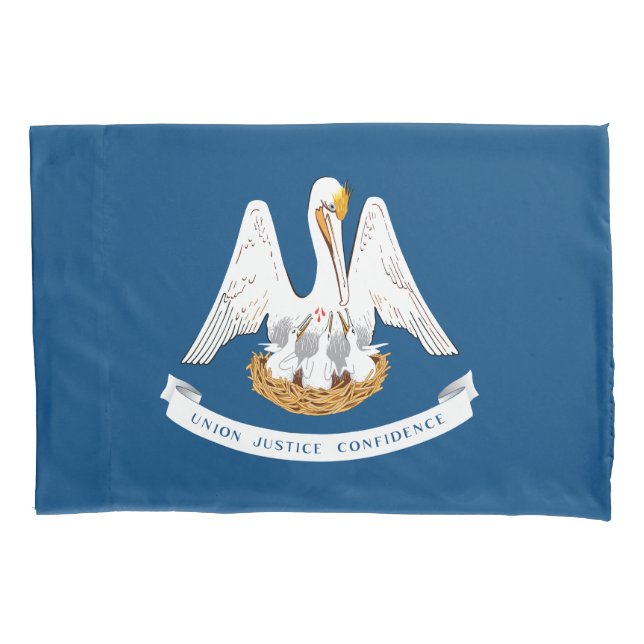 Housse D'oreillers Drapeau de l'État de Louisiane (devant)