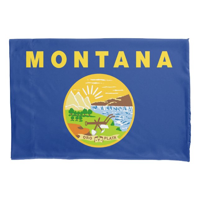 Housse D'oreillers Drapeau de l'État du Montana (devant)
