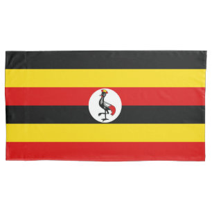 Housse D'oreillers Drapeau de l'Ouganda