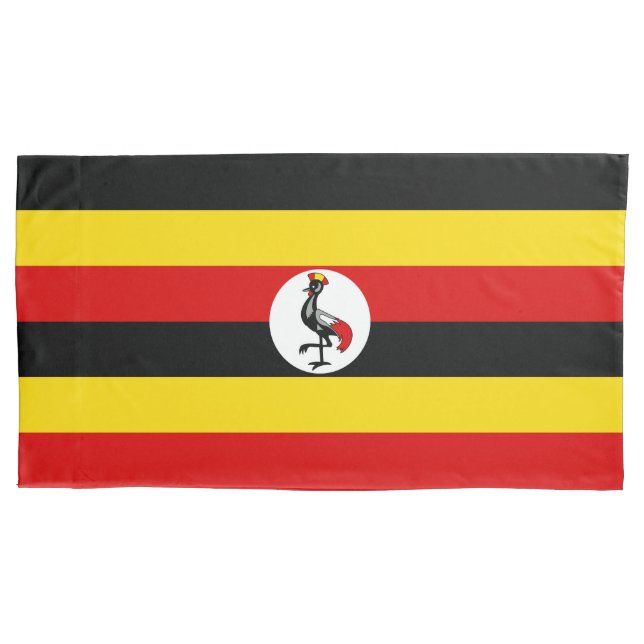 Housse D'oreillers Drapeau de l'Ouganda (devant)
