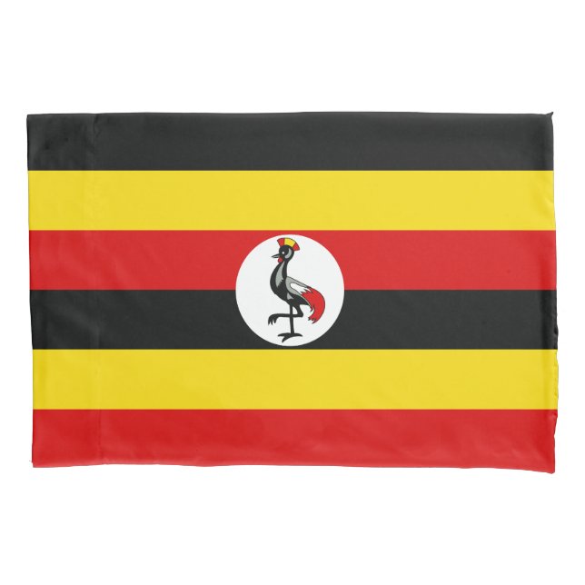 Housse D'oreillers Drapeau de l'Ouganda (devant)