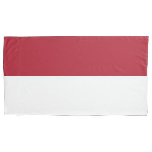 Housse D'oreillers Drapeau de Monaco