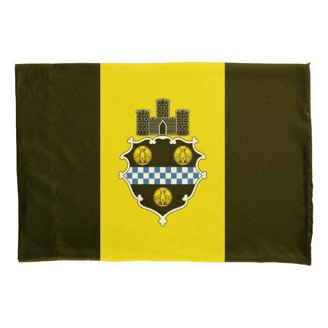 Housse D'oreillers Drapeau de Pittsburgh, Pillowcase de Pennsylvanie (devant)