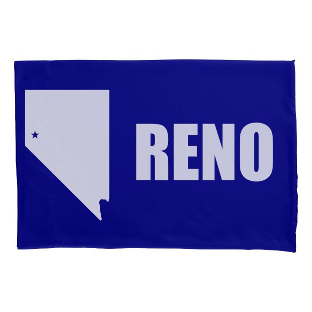 Housse D'oreillers Drapeau de Reno, Nevada Pillowcase (devant)