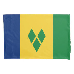 Housse D'oreillers Drapeau de Saint-Vincent
