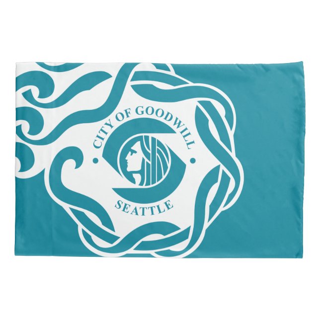 Housse D'oreillers Drapeau de Seattle (Washington) (Dos)