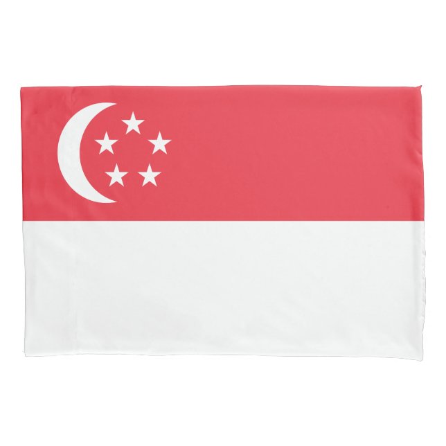 Housse D'oreillers Drapeau de Singapour (devant)