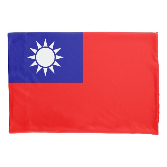 Housse D'oreillers Drapeau de Taïwan (devant)