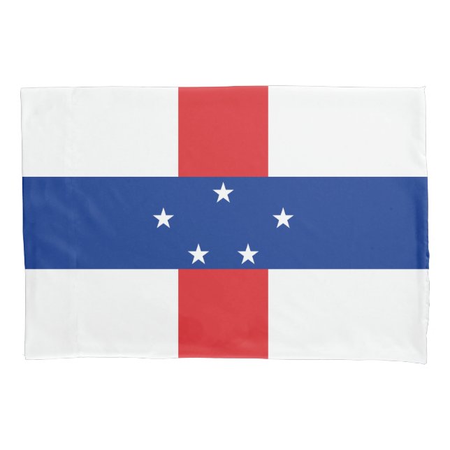Housse D'oreillers Drapeau des Antilles néerlandaises (devant)