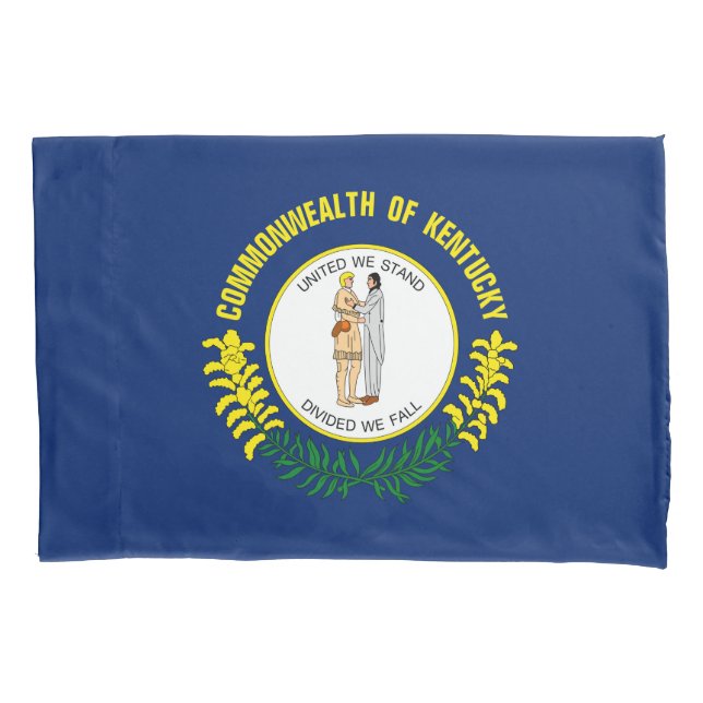 Housse D'oreillers Drapeau d'État du Kentucky Imprimer Patriotc (devant)