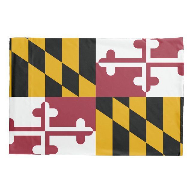 Housse D'oreillers Drapeau d'État du Maryland (Dos)