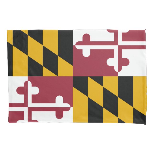 Housse D'oreillers Drapeau d'état du Maryland Imprimer Patriotc (devant)