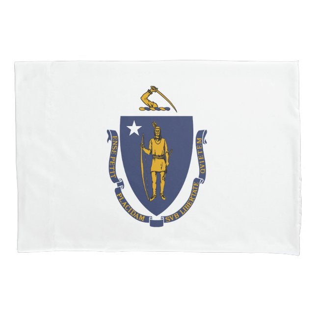 Housse D'oreillers Drapeau d'État du Massachusetts (devant)