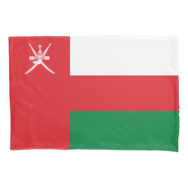 Housse D'oreillers Drapeau d'Oman (devant)