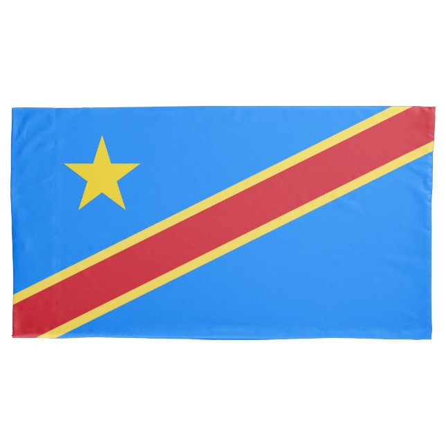 Housse D'oreillers Drapeau du Congo (devant)