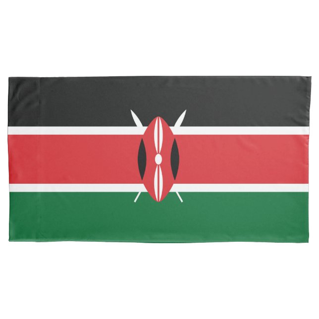 Housse D'oreillers Drapeau du Kenya (devant)