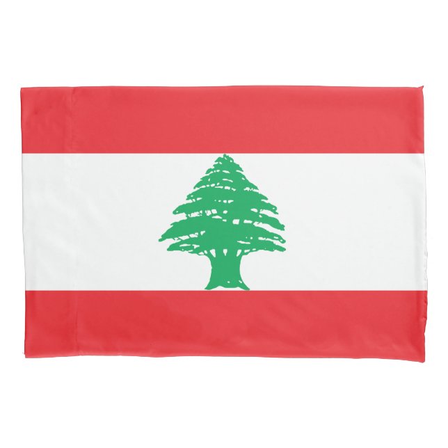 Housse D'oreillers Drapeau du Liban (devant)