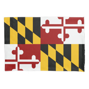 Housse D'oreillers Drapeau du Maryland