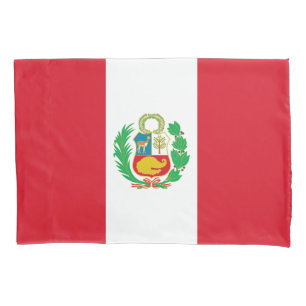 Housse D'oreillers Drapeau du Pérou