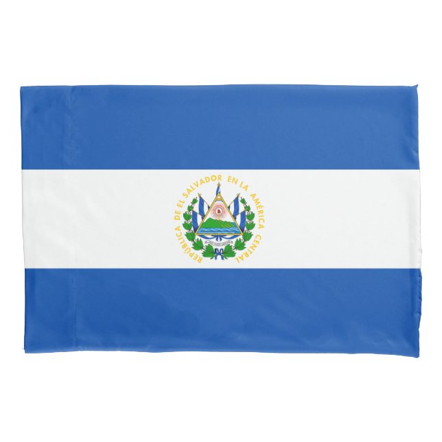 Housse D'oreillers Drapeau du Salvador (devant)