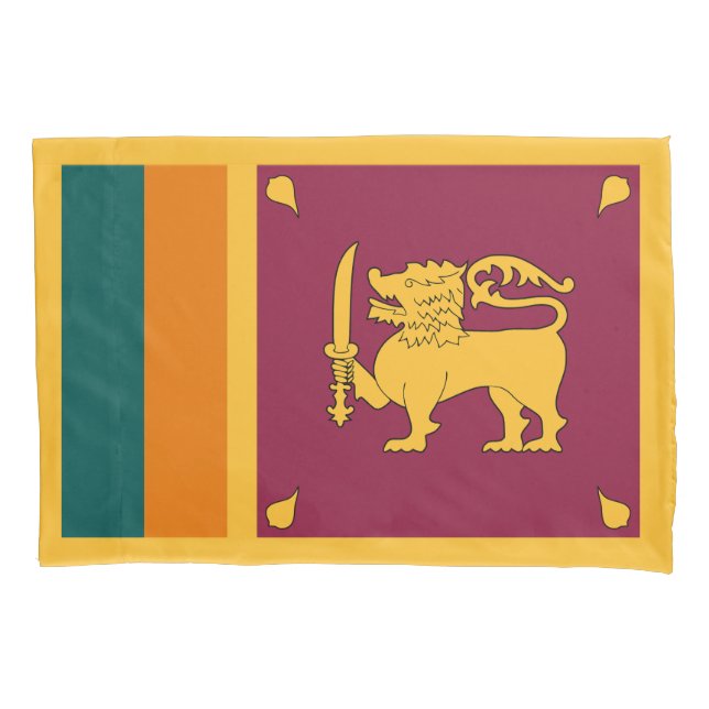 Housse D'oreillers Drapeau du Sri Lanka (devant)