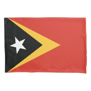 Housse D'oreillers Drapeau du Timor oriental