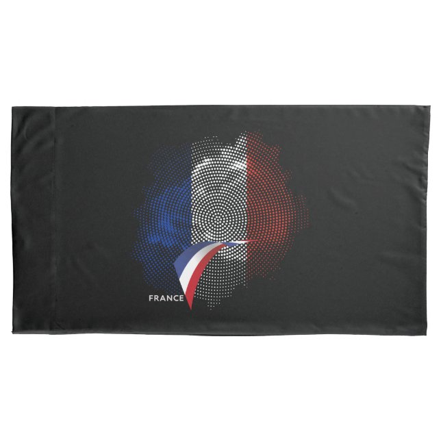Housse D'oreillers Drapeau français (devant)
