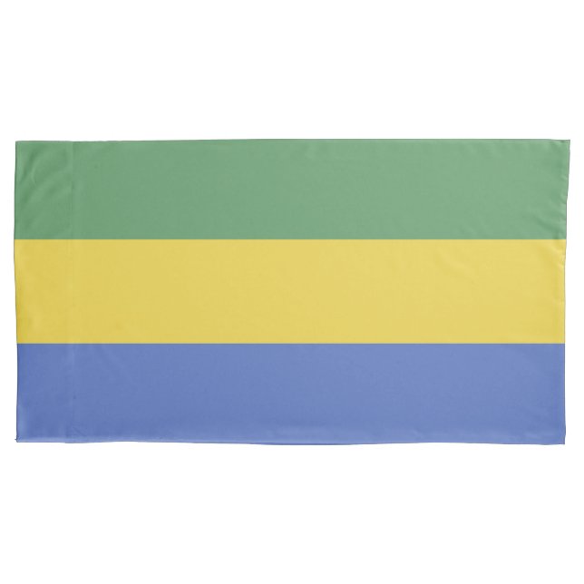 Housse D'oreillers Drapeau Gabon (devant)