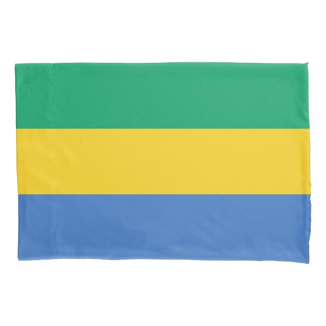 Housse D'oreillers Drapeau Gabon (devant)
