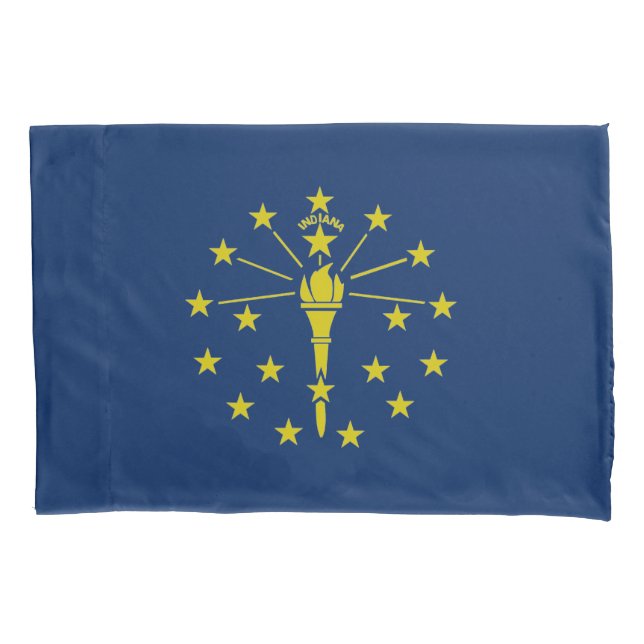 Housse D'oreillers Drapeau Indiana (devant)