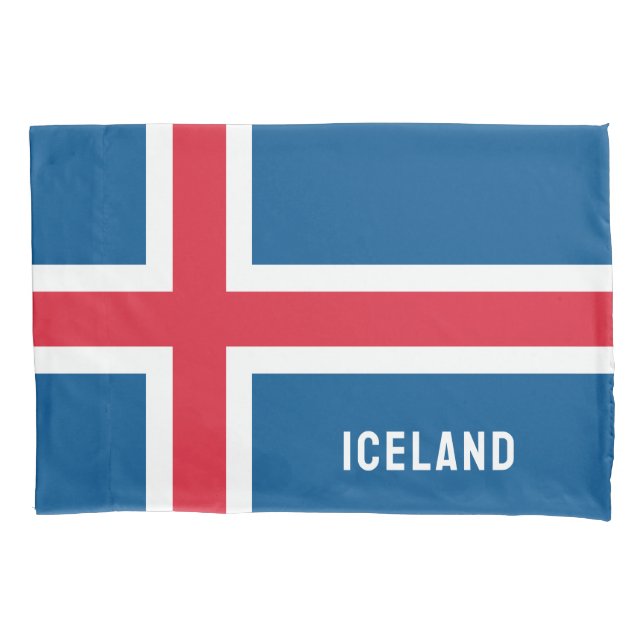 Housse D'oreillers Drapeau Islande (devant)