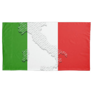 Housse D'oreillers Drapeau italien