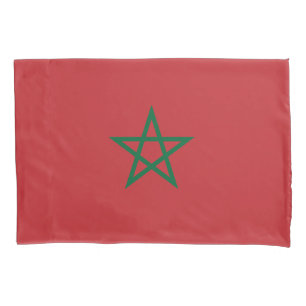 Housse D'oreillers Drapeau Maroc
