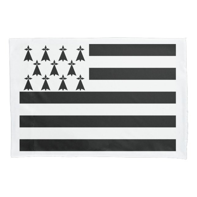 Housse D'oreillers Drapeau patriotique de Bretagne (devant)