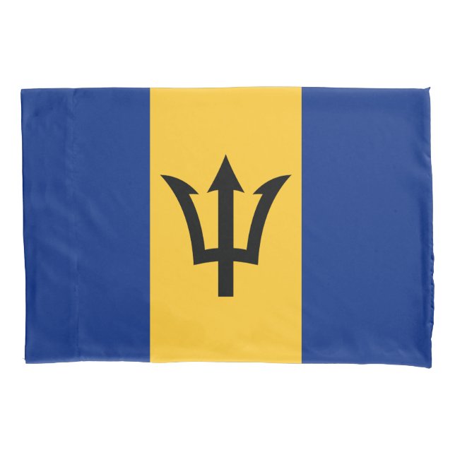 Housse D'oreillers Drapeau patriotique de la Barbade (devant)