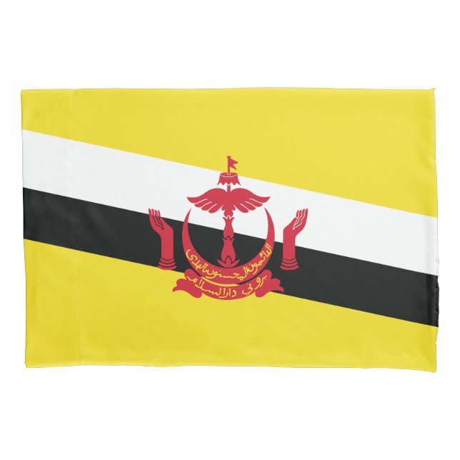 Housse D'oreillers Drapeau patriotique du Brunei (devant)